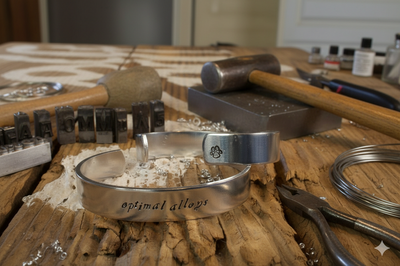 The Beginner’s Guide to Metal Stamping on Aluminum Bracelet Blanks